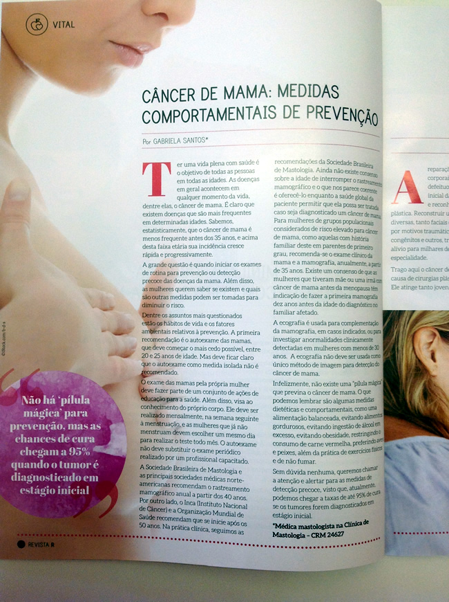 Clinica de Matologia na Revista R 