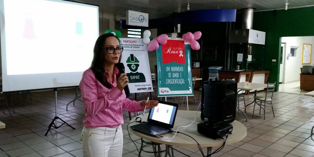 Semana de sipat da Arteflex conta com palestra rápida sobre câncer de mama