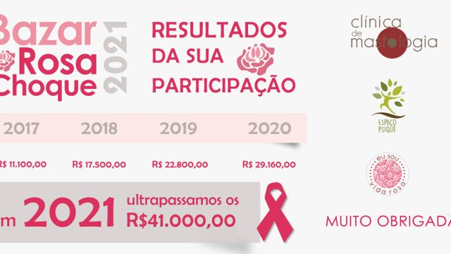 Bazar Rosa Choque arrecadou R$ 41.000,00 em dois dias